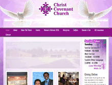 Tablet Screenshot of christcovchurch.org